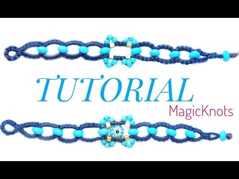 Macrame Bracelet with Beads Tutorial Easy Jewelry Making