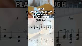 Anji Guitar Tutorial with TAB by Simon &amp; Garfunkel #shorts