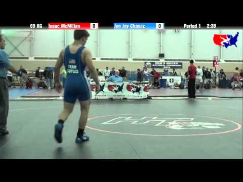 Isaac McMillan vs. Jon Jay Chavez at 2013 FILA Cadet Nationals - FS