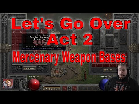 D2R Item Bases - Merc Weapon Bases (Polearms & Spears)