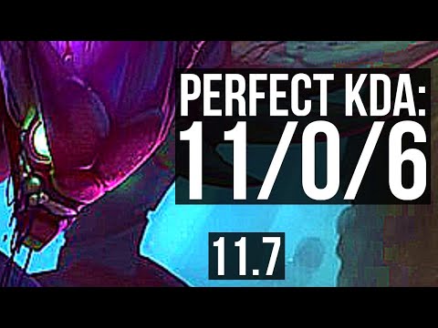 KHA'ZIX vs SYLAS (MID) | 11/0/6, Legendary, 1.3M mastery, 300+ games | EUW Master | v11.7