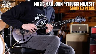 Video thumbnail for No Talking...Just Tones | Music Man John Petrucci Collection | Majesty - Smoked Pearl by Peach Guitars