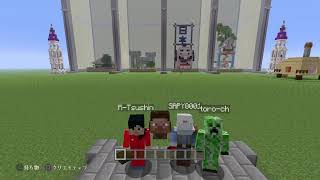 [Minecraft]秋の決勝戦。!!!ヤロー4人で建築BATTLE!!!