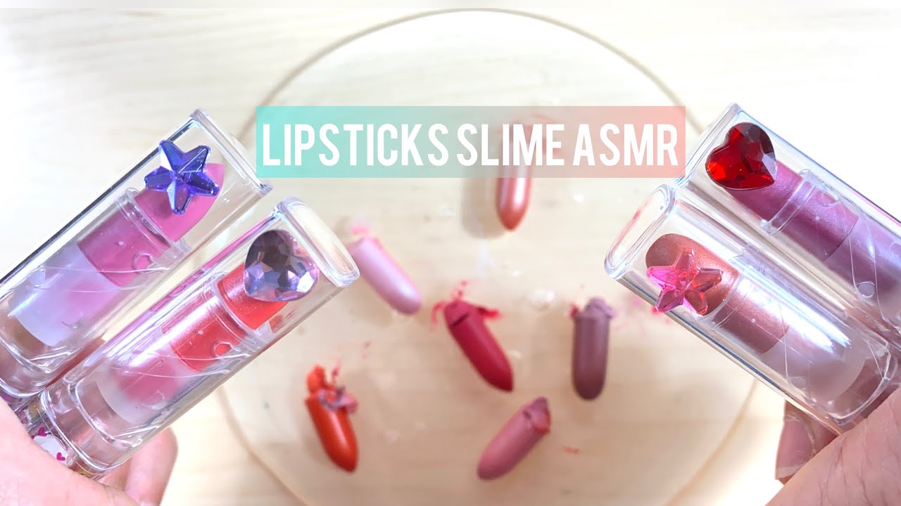 Satisfying Slime Coloring with Makeup! Mixing Colorful Eyeshadow  into Clear Slime!