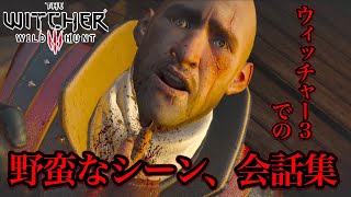 ウィッチャー3特有の野蛮なシーン、会話集