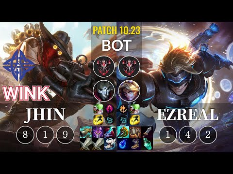 ES Wink Jhin vs Ezreal Bot - KR Patch 10.23