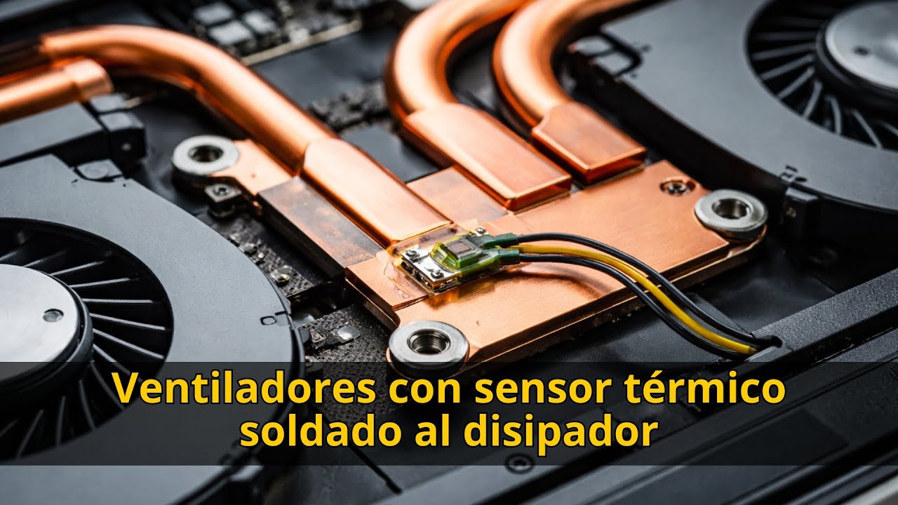 Ventiladores con sensor térmico soldado al disipador