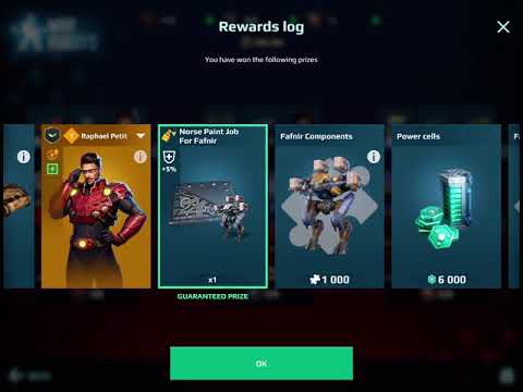 War robots getting freedom igniter