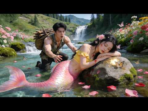 Un pauvre garçon sauve une femme blessée,sans savoir qu’elle est sirène et porte chance au village !