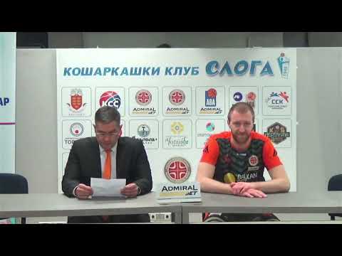 Sloga  Dynamic BalkanBet Konferencija za medije 21 kolo AdmiralBet KLS 2023