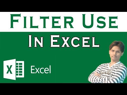 How To Use Filter Command In Microsoft Excel Tutorial In Urdu or Hindi Video