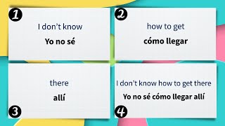 Learn to create Spanish Sentences