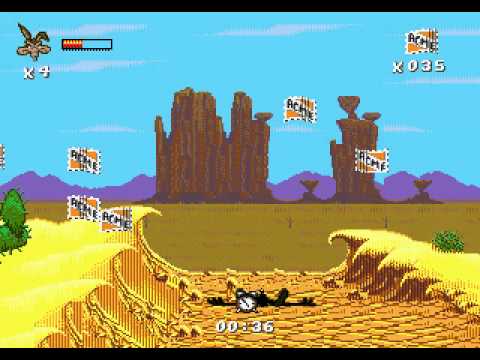 Desert Demolition starring Road Runner and Wile E. Coyote Megadrive