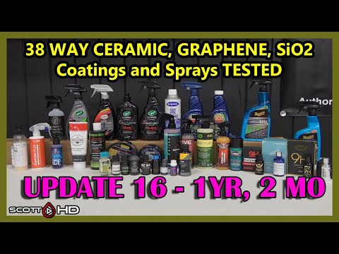 38 WAY CERAMIC COATINGS  Longevity Test - $9 to $1500 coatings & sealants - UPDATE 16 - 1 YEAR 2 MO