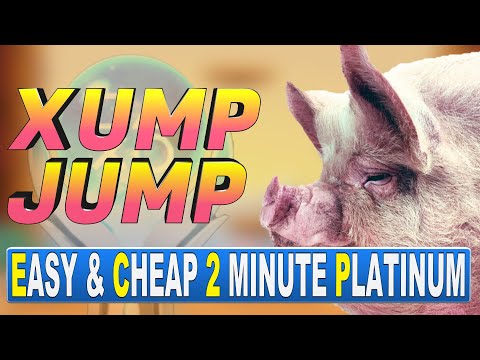 Easy & Cheap 2 Minute Platinum Game - Xump Jump Trophy Guide - Stackable PS4, PS5