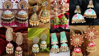 Painted jhumkas ideas// jhumkas images// Fabulous store