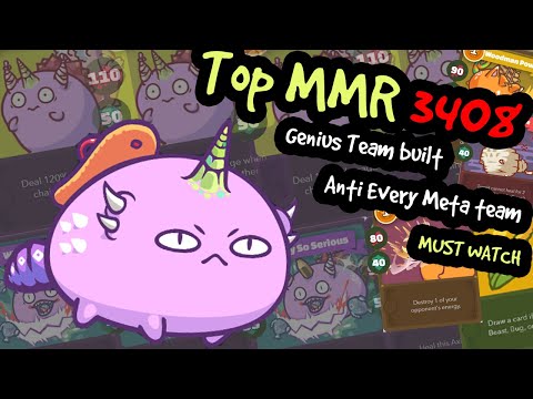 Anti All Meta Axie team with Triple Lunge build  | Top Rank MMR 3408 | sandal cattail timber scarab