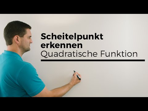 Scheitelpunkt erkennen in langsam, Quadratische Funktionen, Parabeln | Mathe by Daniel Jung