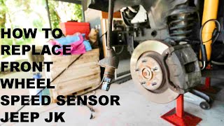 HOW TO REPLACE JEEP JK FRONT SPEED SENSIOR