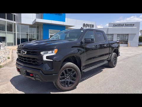2026 Chevrolet Silverado 1500 Crew Cab Short Box 4-Wheel Drive LT Trail Boss in Black for sale at Boyer Chevrolet Lindsay Ltd. in Lindsay, ON