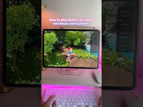 How to Play ROBLOX on Tablet using Keyboard #roblox #robloxtutorial  #ipad  #tabletgaming
