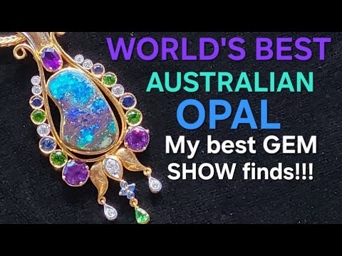 UNBOXING My AMAZING Gem Show HAUL - World's Finest OPAL AQUAMARINE & MORE