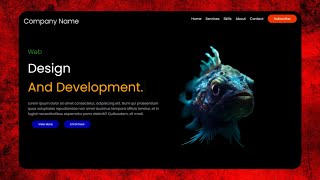 Landing Page Of Website Using Html And Css only | how to make website using html and css