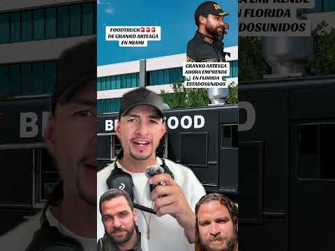 Súper Confirmado El Funcionario Chavista Granko Arteaga Tiene Un FoodTruck En Miami Florida