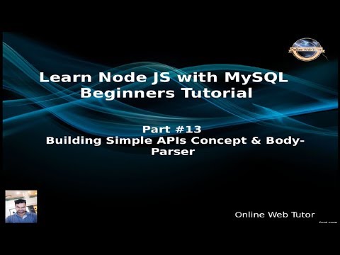 Learn Learn Node JS with MySQL APIs Development Beginners Tutorial ...