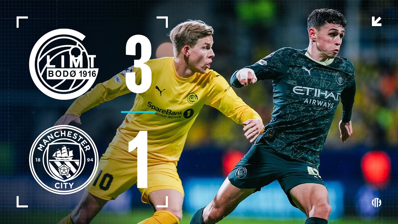 FK Bodø/Glimt 3 - 1 Manchester City FC highlights