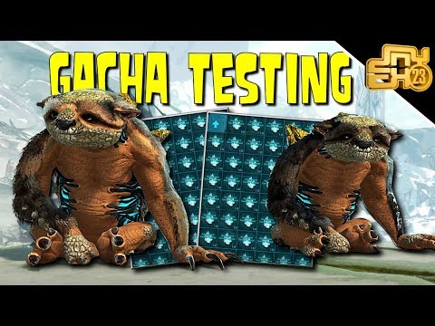 ARK GACHA TESTING - HOW TO GET THE BEST GACHA LOOT!  (ASCENDANT CRYSTALS)