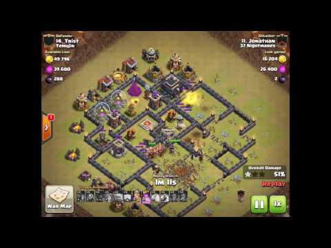 Clash of Clans 3-Star War Attacks 37 Nightmares vs. Temujin
