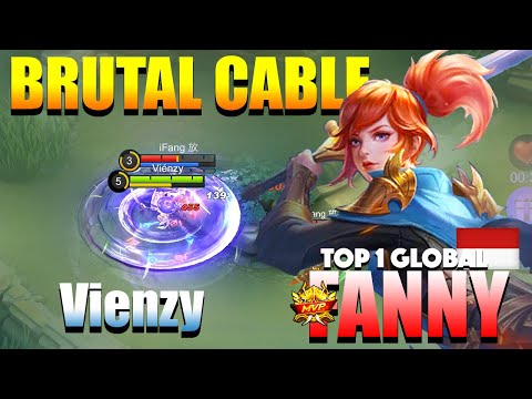 Fanny Cable Spamming! Totally No Mercy | Top 1 Global Fanny Gameplay By Vienzy | MLBB