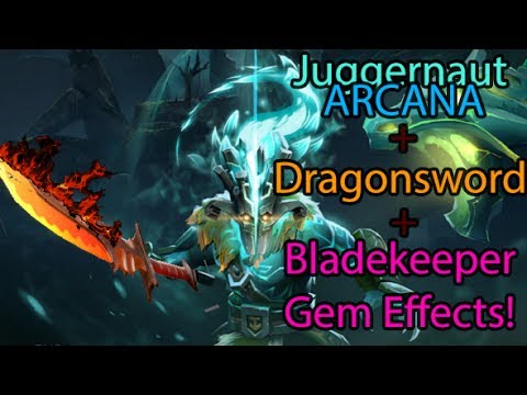 Juggernaut Arcana + Dragonsword + Bladekeeper's gem effects