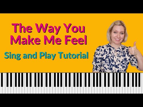 The Way You Make Me Feel Piano Tutorial - Michael Jackson sing and play