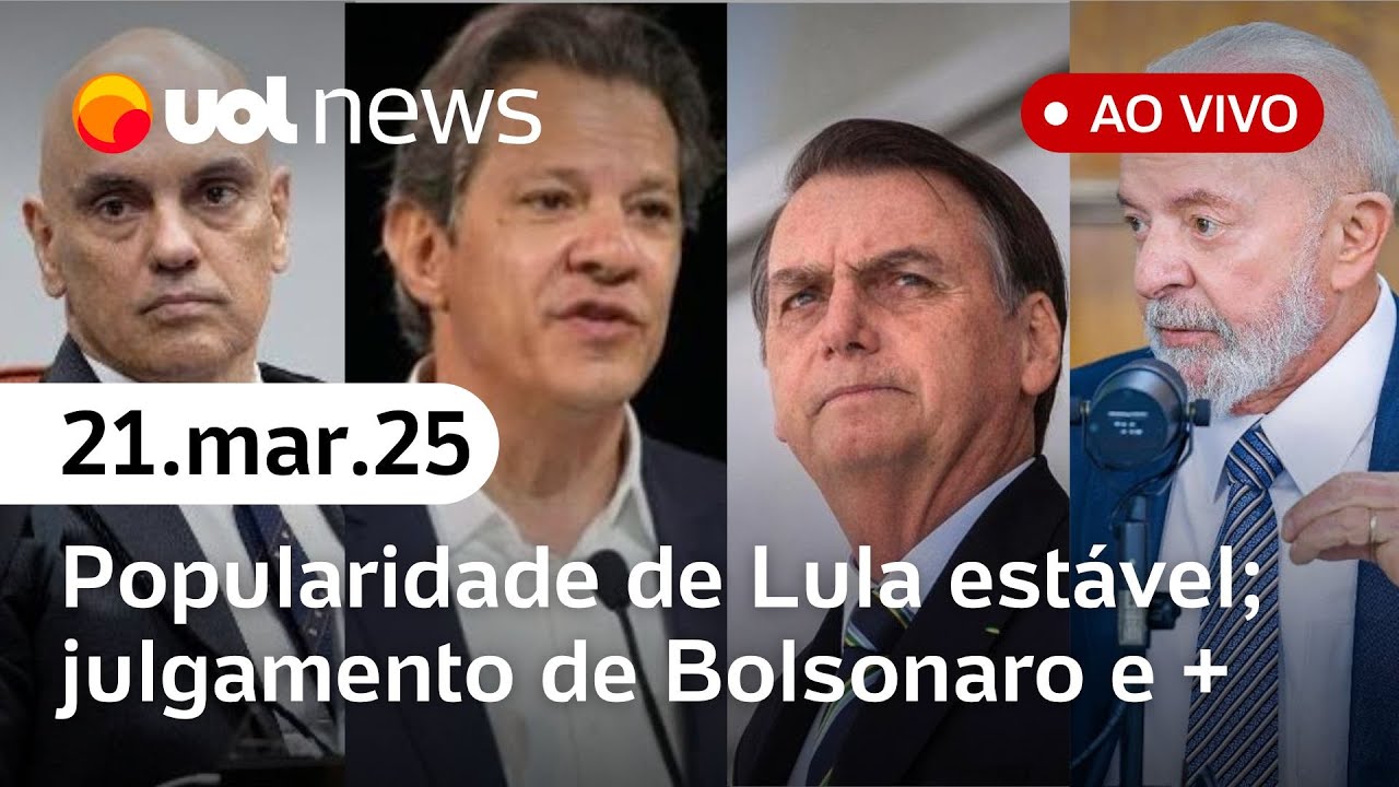 Bolsonaro e STF: atualizações sobre julgamento; popularidade de Lula estabiliza, diz Ipec l AO VIVO
