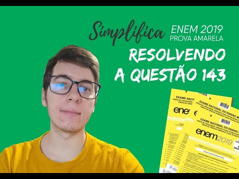 ENEM 2019 - QUESTÃO 143 (CADERNO AMARELO): ANÁLISE DE TABELAS E REGRA DE TRÊS