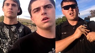 Cop RUNS from Citizen - Citizen Gives CHASE - Goons Arrive!