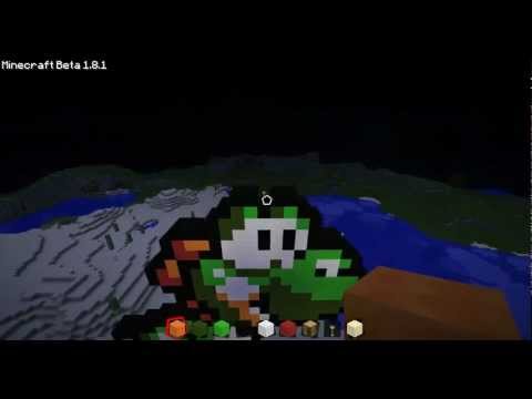 Unbelievable Pixelart Build in Yoshis Island - Minecraft