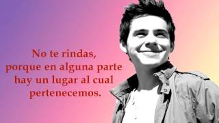 DAVID ARCHULETA- DON&#39;T GIVE UP- SUBTITULOS