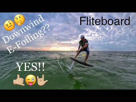 Fliteboard Downwind E-Foil  Amazingly Fun Downwinding!! Fliteboard Downwind.