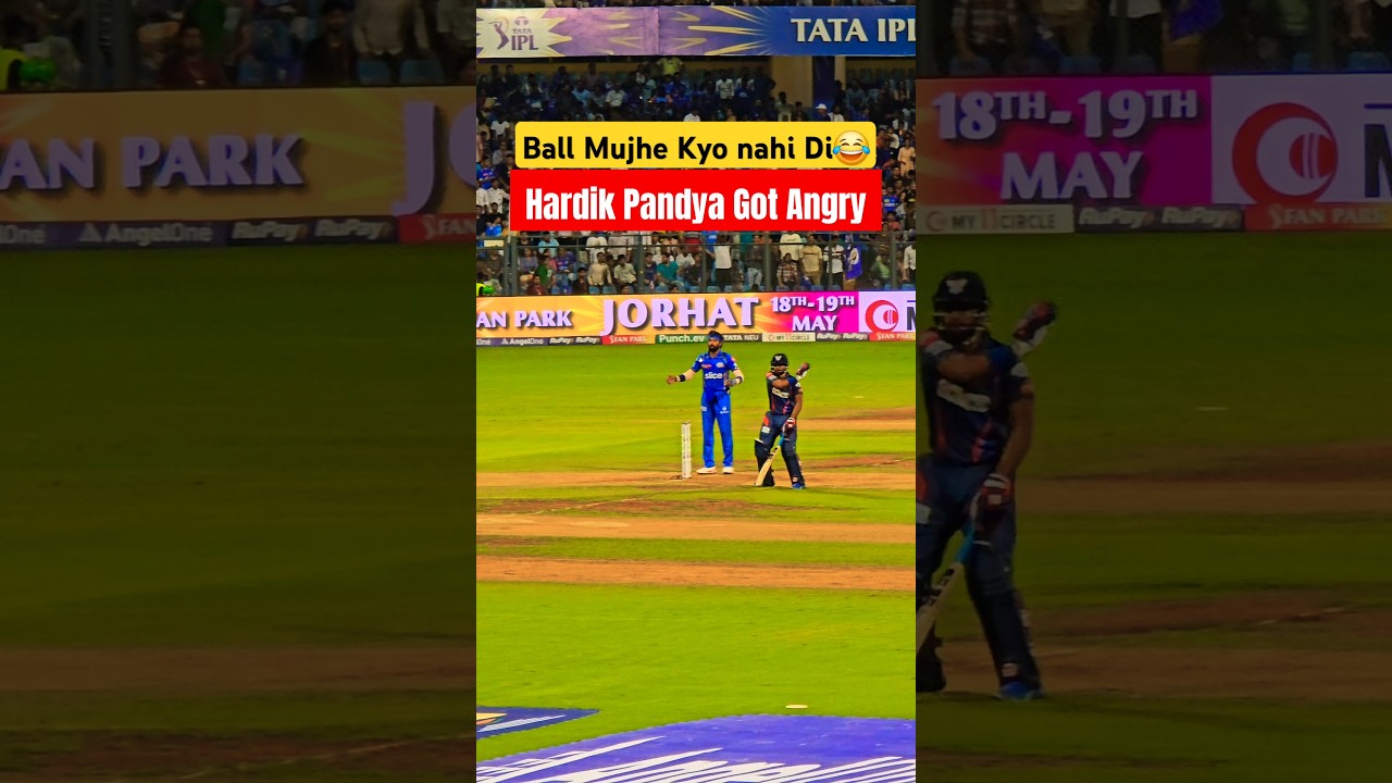 Hardik Pandya's EPIC Reaction😂 | MI vs LSG | Pandya's Got Angry #rizwanali #cricketshorts #ipl2024