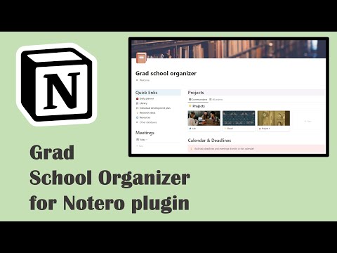 Grad school research organizer | Prototion | Notion Template