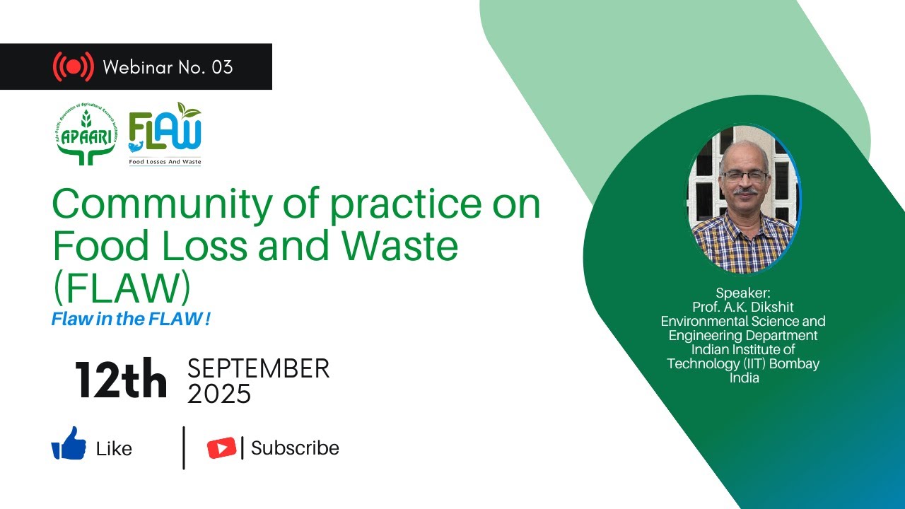 Community of Practice on Food Loss and Waste (FLAW), 12 September 2025