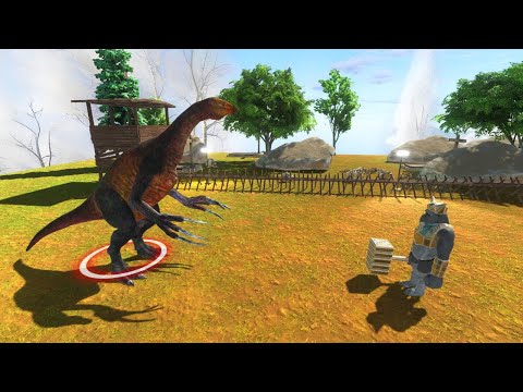 Ghor Hammer Fight on Therizinosaurus - Animal Revolt Battle Simulator