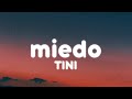 TINI - miedo (Letra/Lyrics)