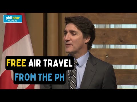Canadan Prime Minister Justin Trudeau delivers remarks at Filipino Heritage