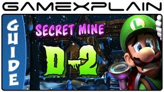 Luigi's Mansion 2: Dark Moon: Secret Mine D-2 Gem, Boo & Puzzle Guide & Walkthrough (100%!)