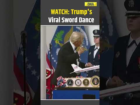 Donald Trump Inauguration: US President Trump Dances With Military Sword At Inaugural Ball Event