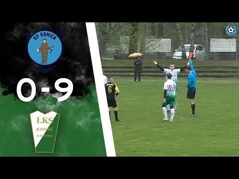 Junior A1: KP Kamień - LKS Jedność Jejkowice 0:9 - skrót meczu, bramki - 02.05.2020